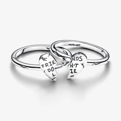 Sterling Silver Friends Don't Lie Splittable Ring